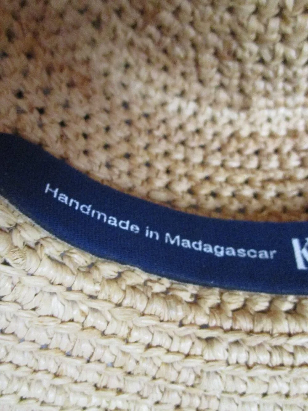 woven raffia sun hat